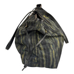 Prada Green/Black Nylon Tessuto Stampato Shoulder Bag