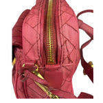 Prada Pink Leather Trim/Synthetic Tessuto Camera Bag