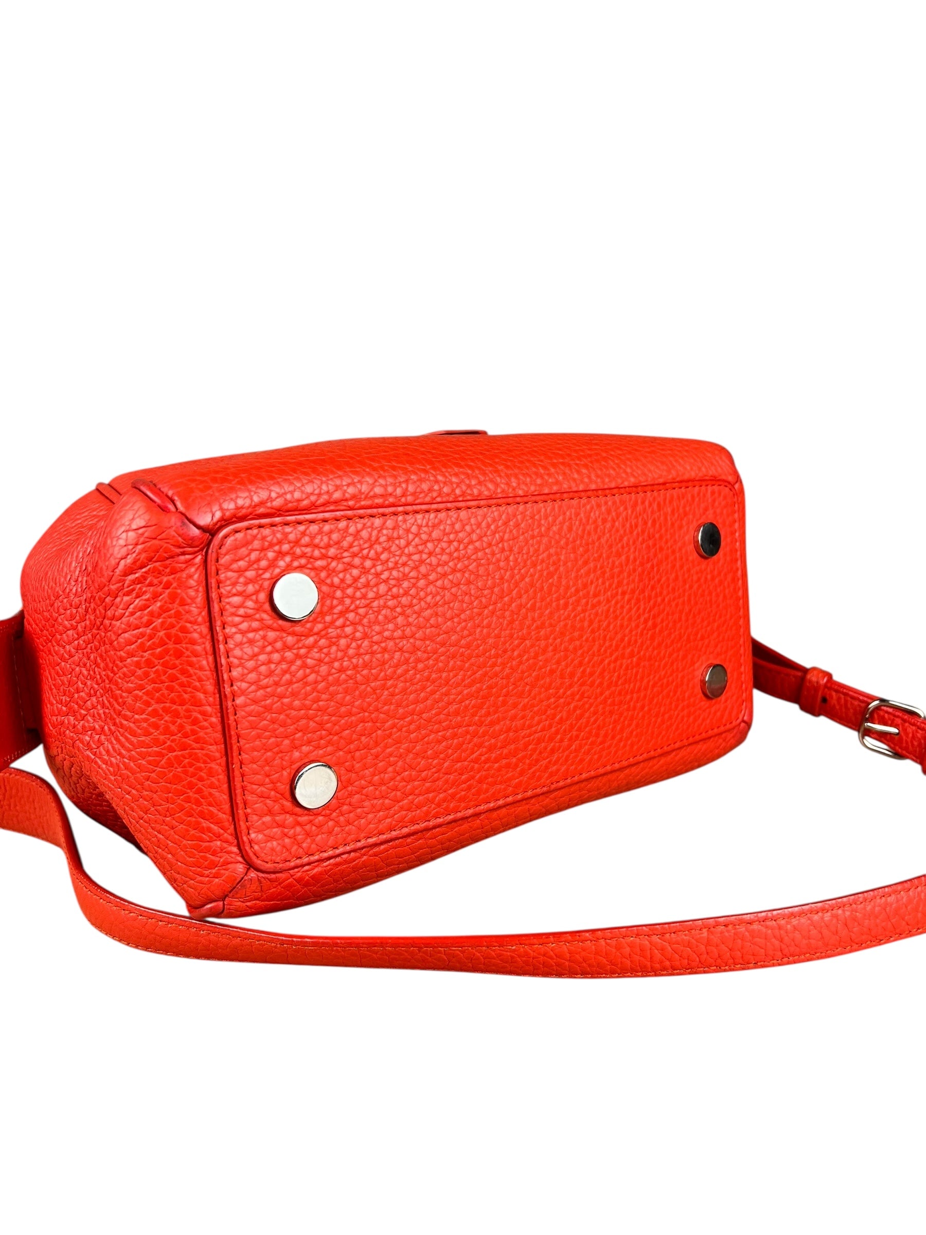 Balenciaga Red Leather Infanta Mini Boston Bag