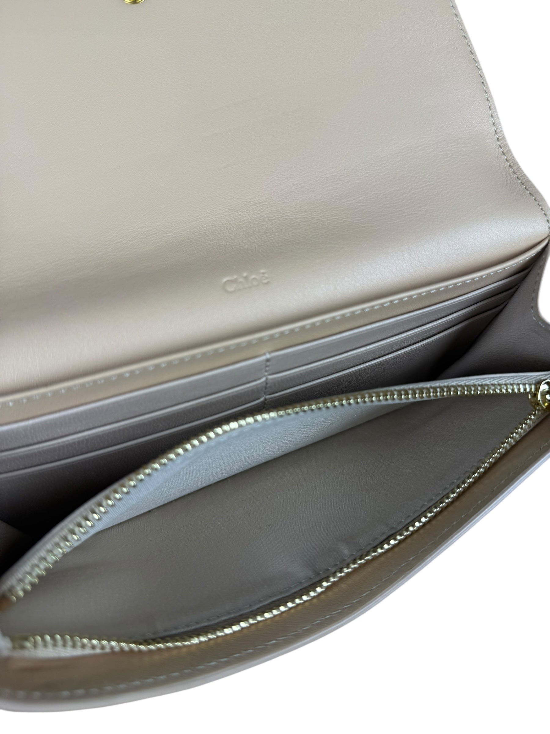 Chloé Vick Leather Long Wallet