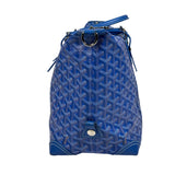Goyard Blue Leather Goyardine Coated Canvas Shoulder Bag