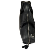 Balenciaga Black Leather Triangle Two-Way Bag