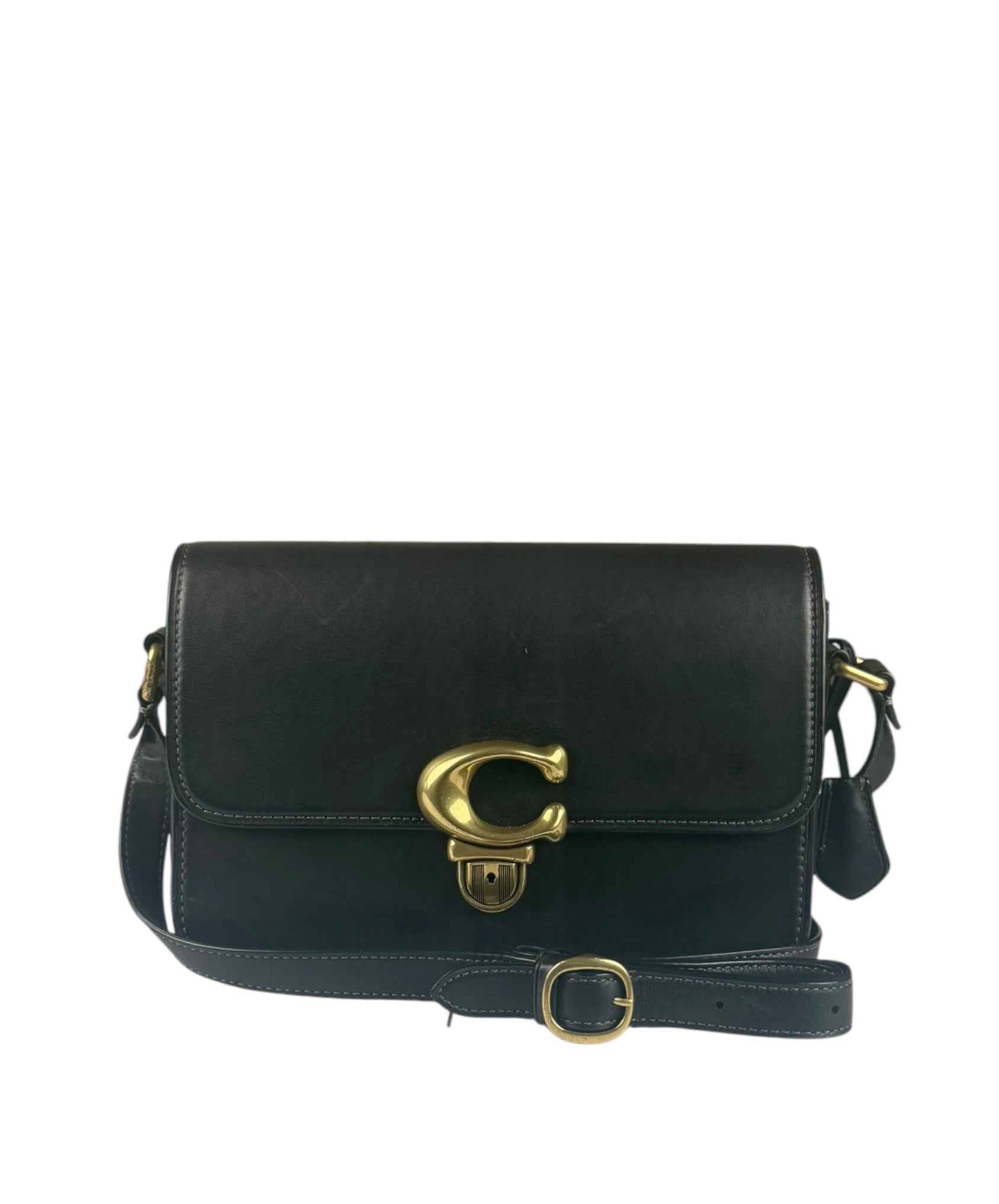 Coach Black Leather Studio Shoulder Bag