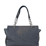 Chanel Vintage Canvas & Leather Chocolate Bar Fold-Over Tote Bag
