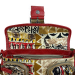 Prada Multicolor Nylon Leather Trim Shoulder Bag