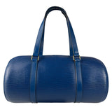 Louis Vuitton Blue Epi Soufflot Handbag