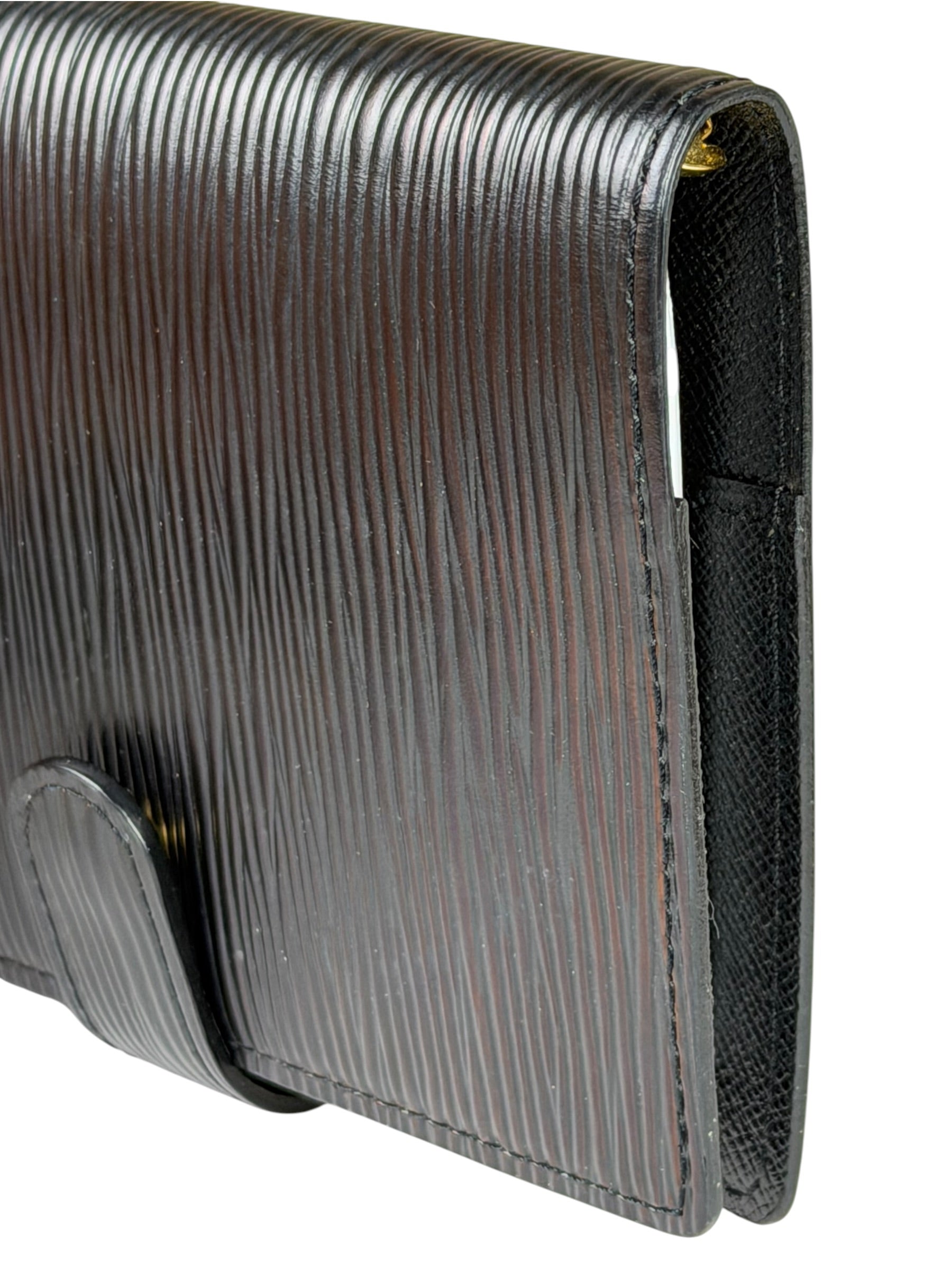 Louis Vuitton Black EPI Leather Agenda MM