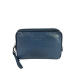 Prada Navy Blue Leather Camera Bag