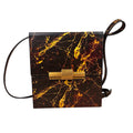 Bottega Veneta Colorblock Marble Effect Leather The Daisey Hardshell Crossbody