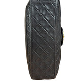 Chanel Vintage Brown Leather Jumbo Flap Bag