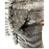 Gifu Mouhi Grey Rabbi Fur Coat