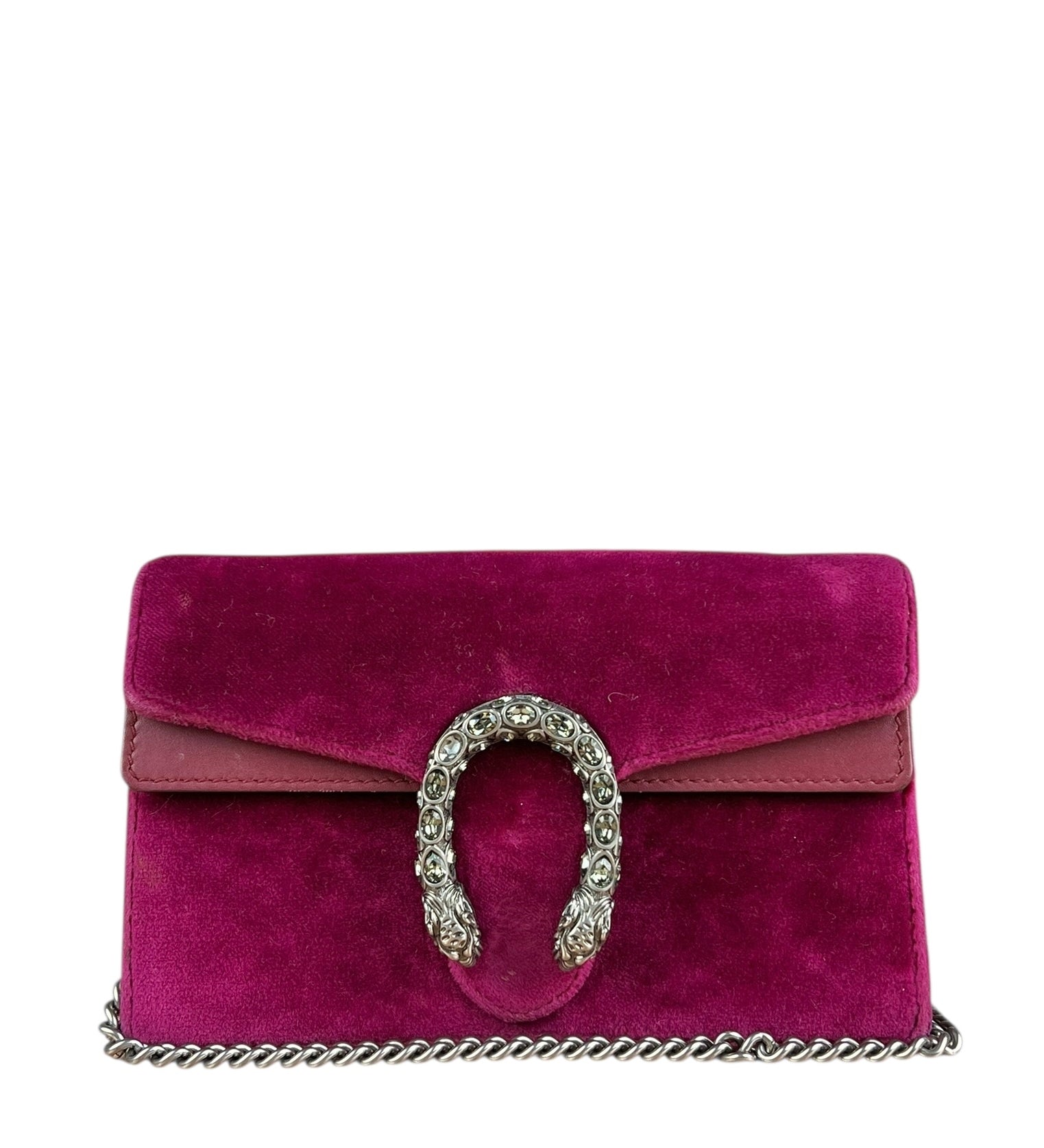 Gucci Super Mini Dionysus Purple Velvet Chain Bag