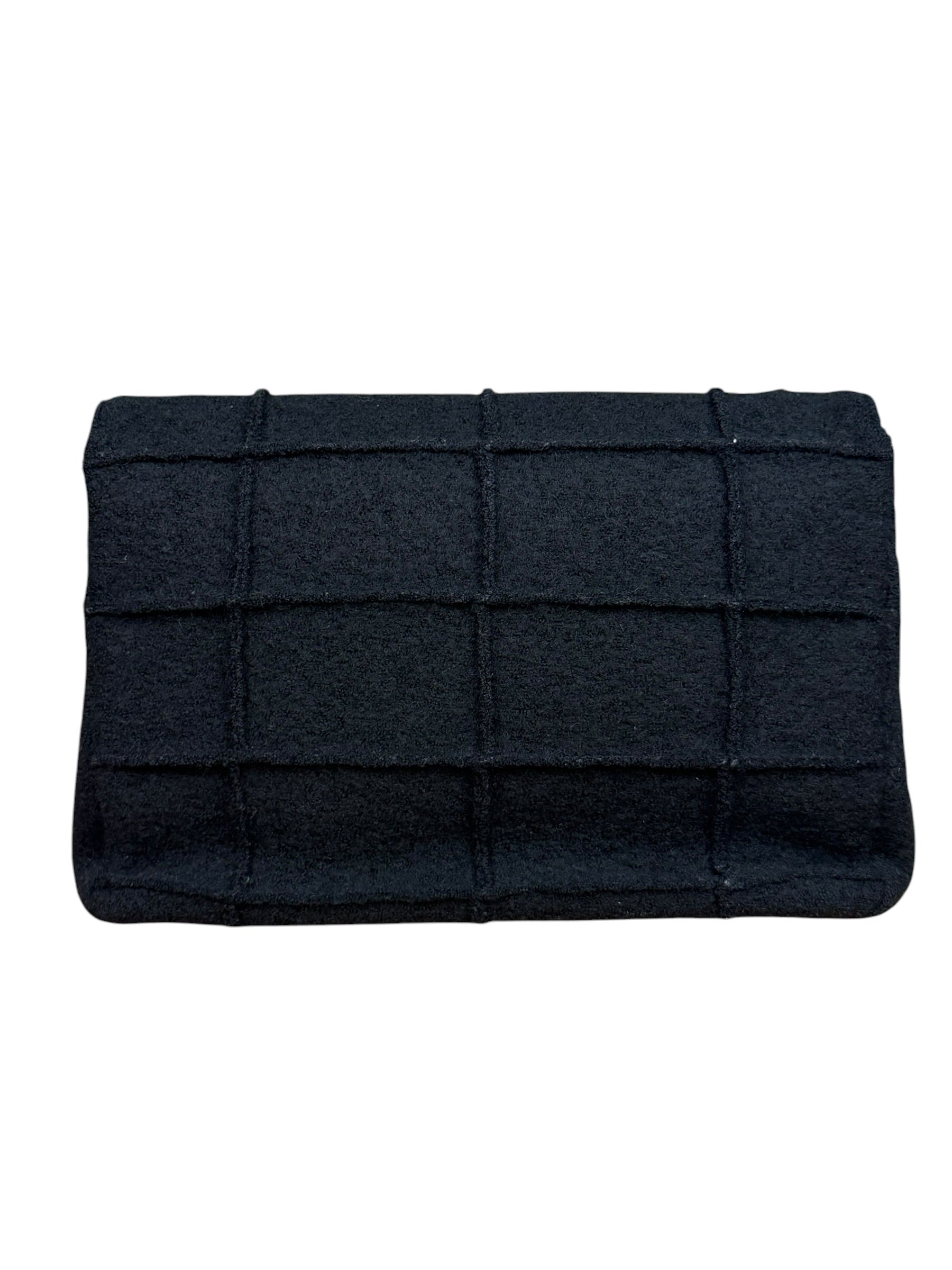 Chanel Black Wool Quilted 2.55 Chain Flap Bag '97-'99