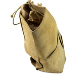 Bottega Veneta Beige Suede/Leather Trim Intrecciato Flower Basket Tote