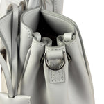 Balenciaga White Leather Bel Air Carry All Handbag