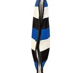 Balenciaga Tricolor Leather Bazaar Striped Pouch