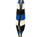 Balenciaga Tricolor Leather Bazaar Striped Pouch