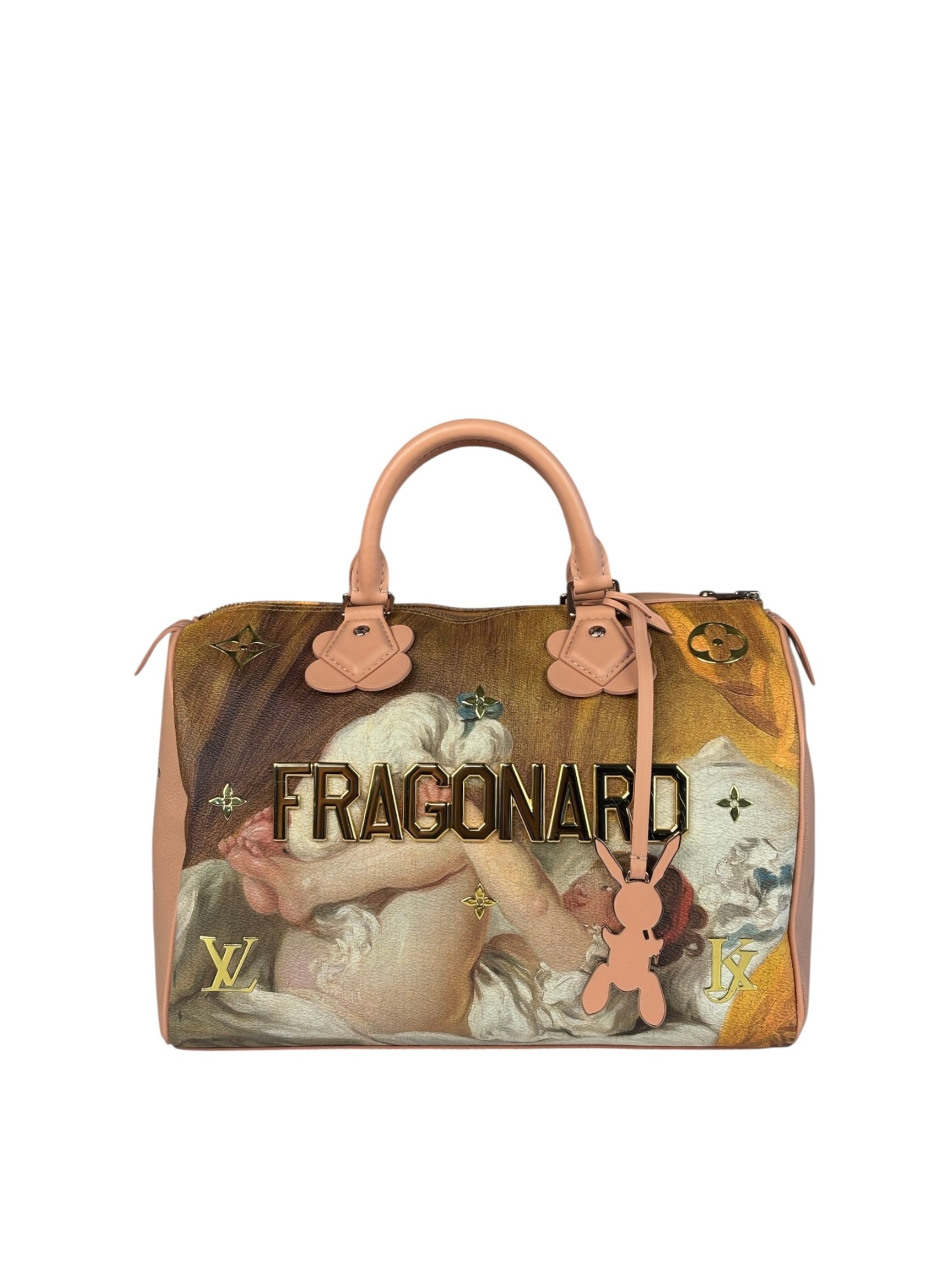 Louis Vuitton x Jeff Koons Master Faronard Peach Speedy 30
