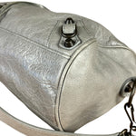 Balenciaga Mini Classic Leather City Bag Grey