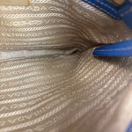 Prada Beige/Blue Jacquard Crossbody Bag