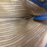 Prada Beige/Blue Jacquard Crossbody Bag