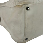 Chanel Cream Chevron Leather Outdoor Ligne Shoulder Bags  2005