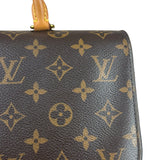 Louis Vuitton Black Leather/ Monogram Marignan 2Way Bag