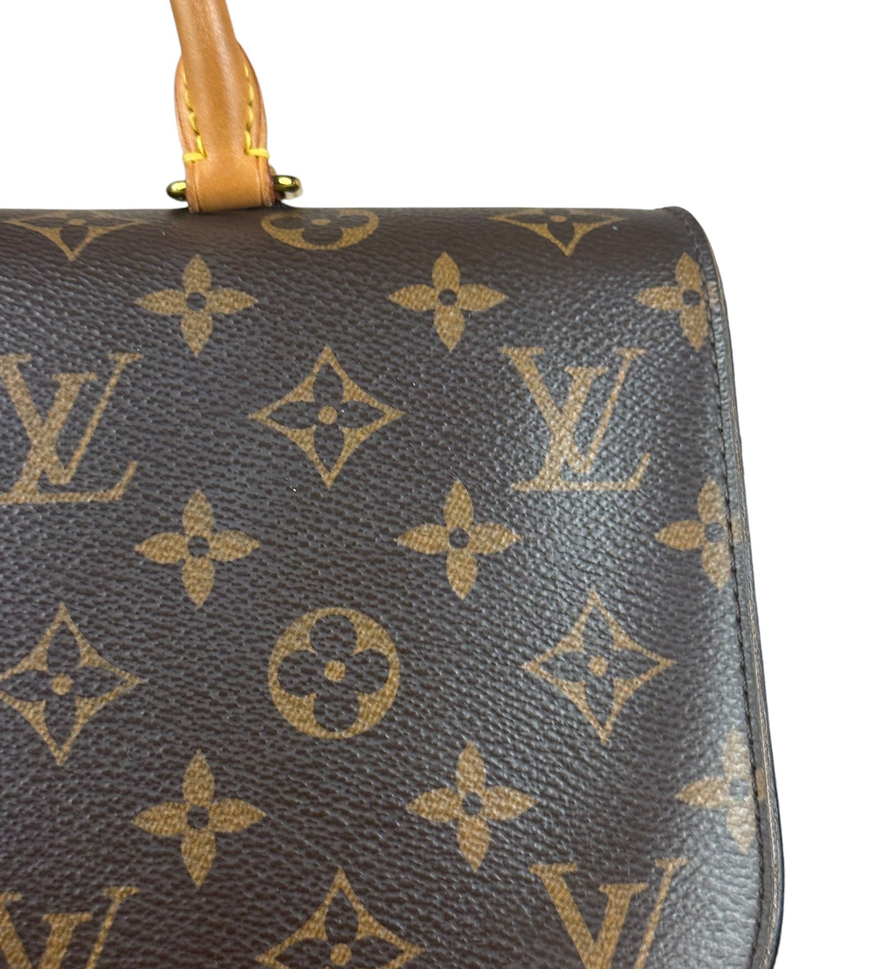 Louis Vuitton Black Leather/ Monogram Marignan 2Way Bag