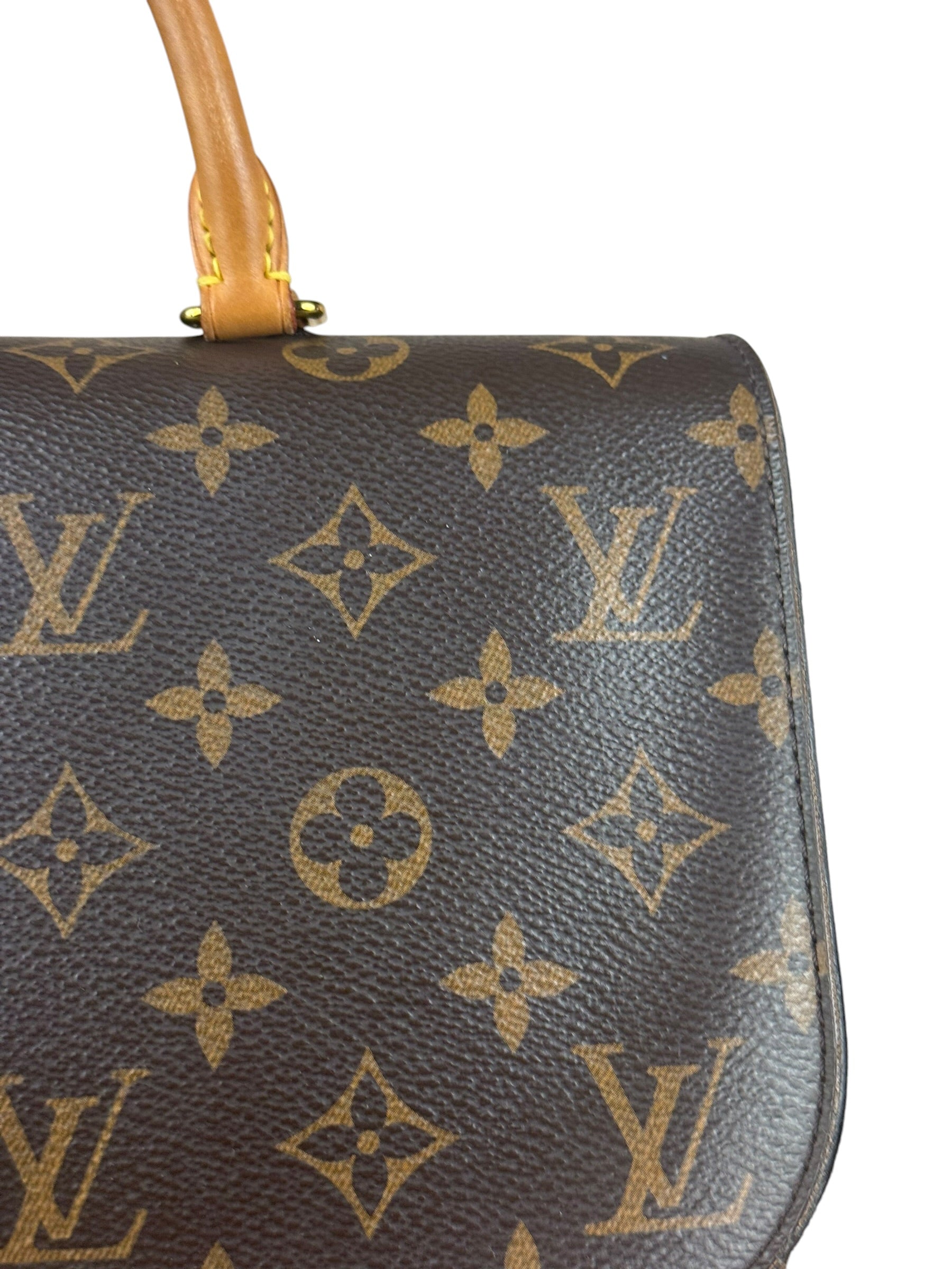 Louis Vuitton Black Leather/ Monogram Marignan 2Way Bag