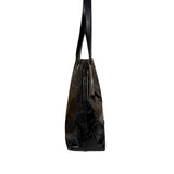 Chanel Black Patent Floral Cutout Tote (Patent Damaged) 2003