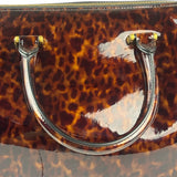 YSL Patent Leather Tortoise Shell Duffle
