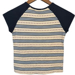 Burberry London Striped Short Sleeve Top