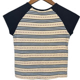 Burberry London Striped Short Sleeve Top