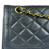 Chanel Black Leather Jumboo Double Flap Shoulder Bag