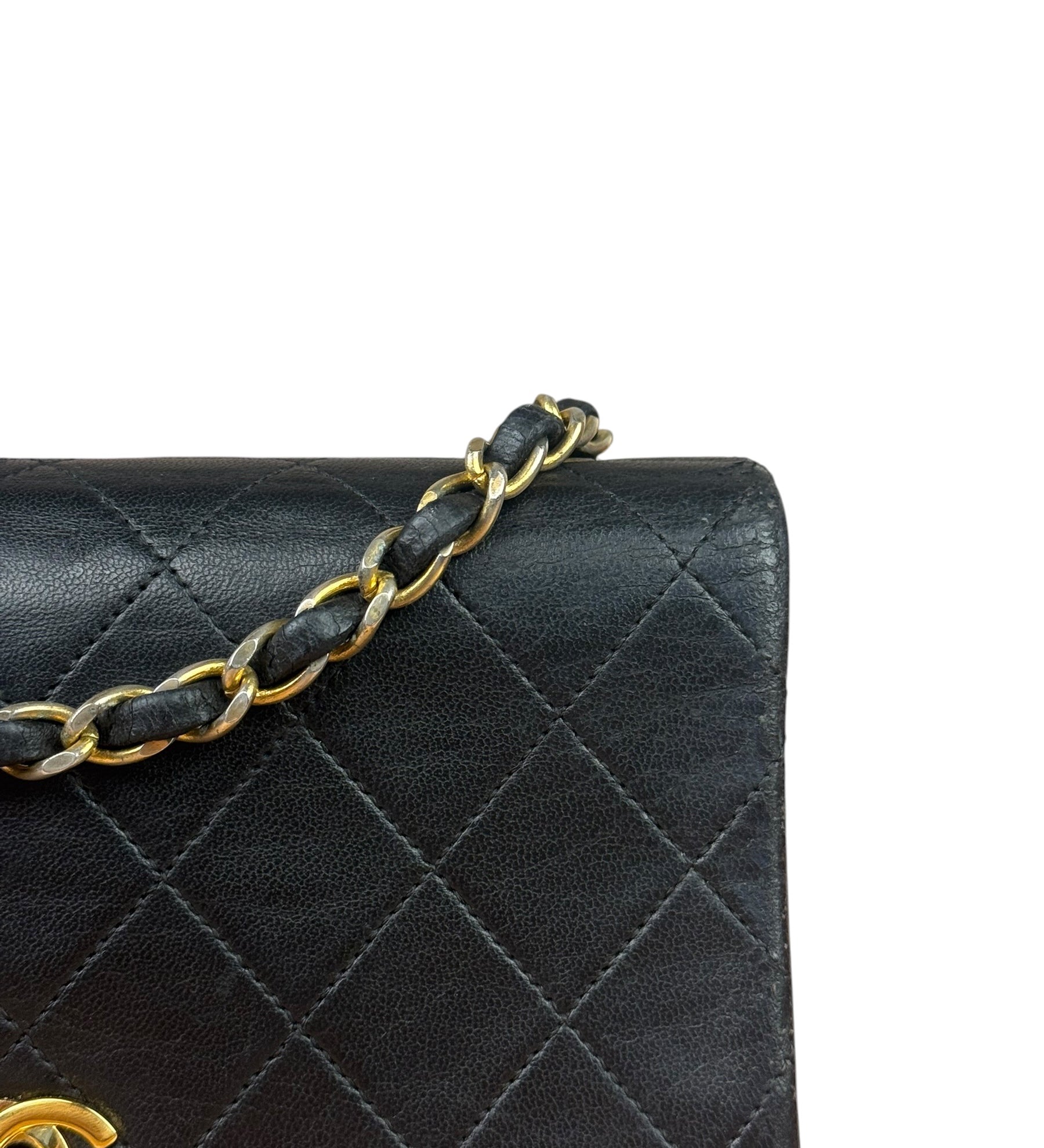 Chanel Black Quilted Leather Mini Flap Bag  2011