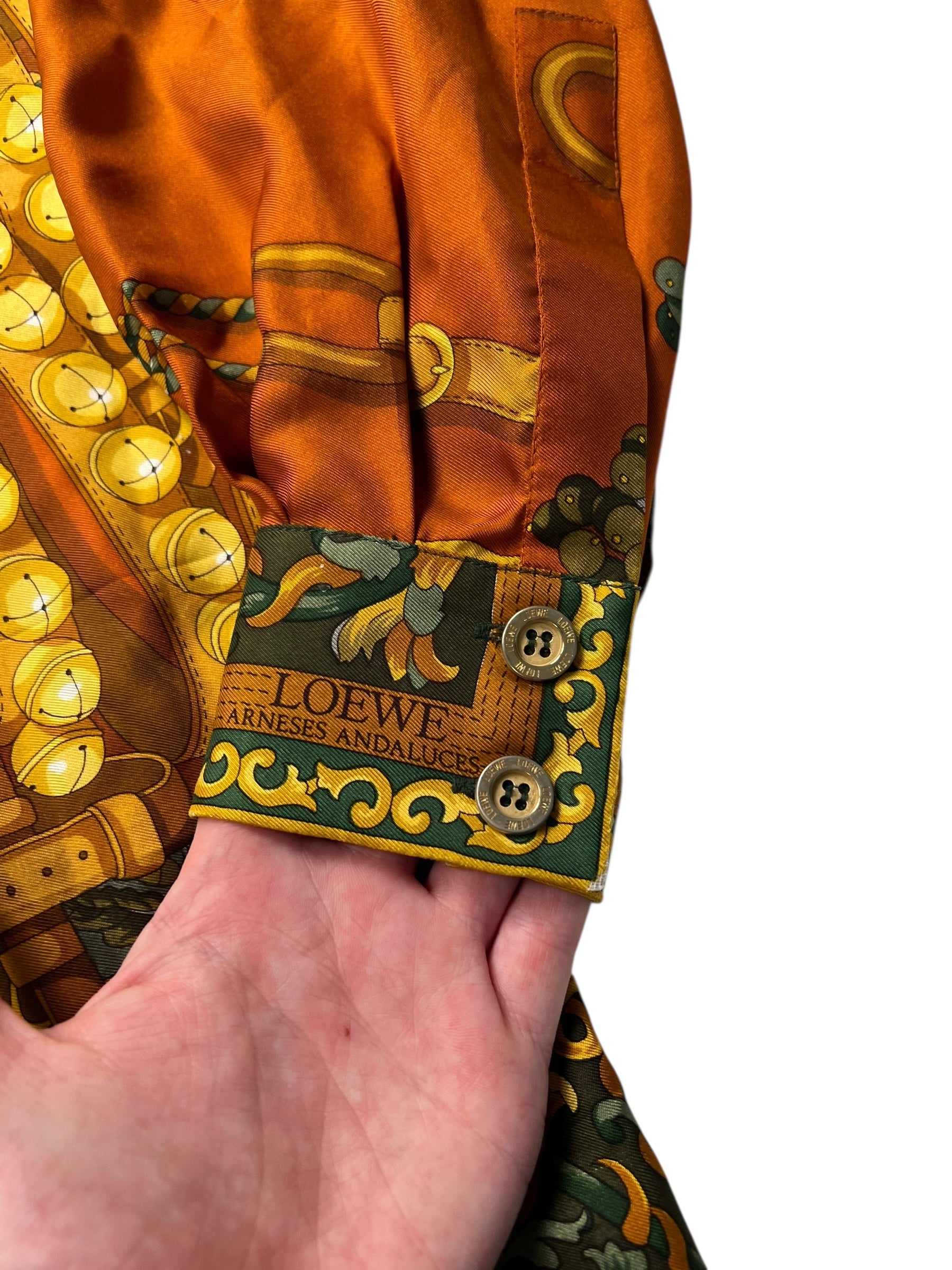 Loewe Silk Printed Long Sleeve Shirt