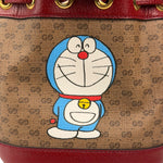 Gucci x Doraemon Bicolor Mini GG Supreme Bucket Bag