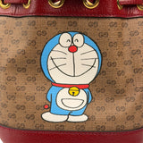Gucci x Doraemon Bicolor Mini GG Supreme Bucket Bag