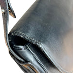 Dior Black Leather Vintage Flap Shoulder Bag