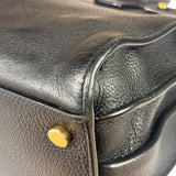 Yves Saint Laurent Black Grained Leather Sac De Jour Two-Way Bag
