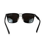 Prada Black Metal Double Bridge Sunglasses