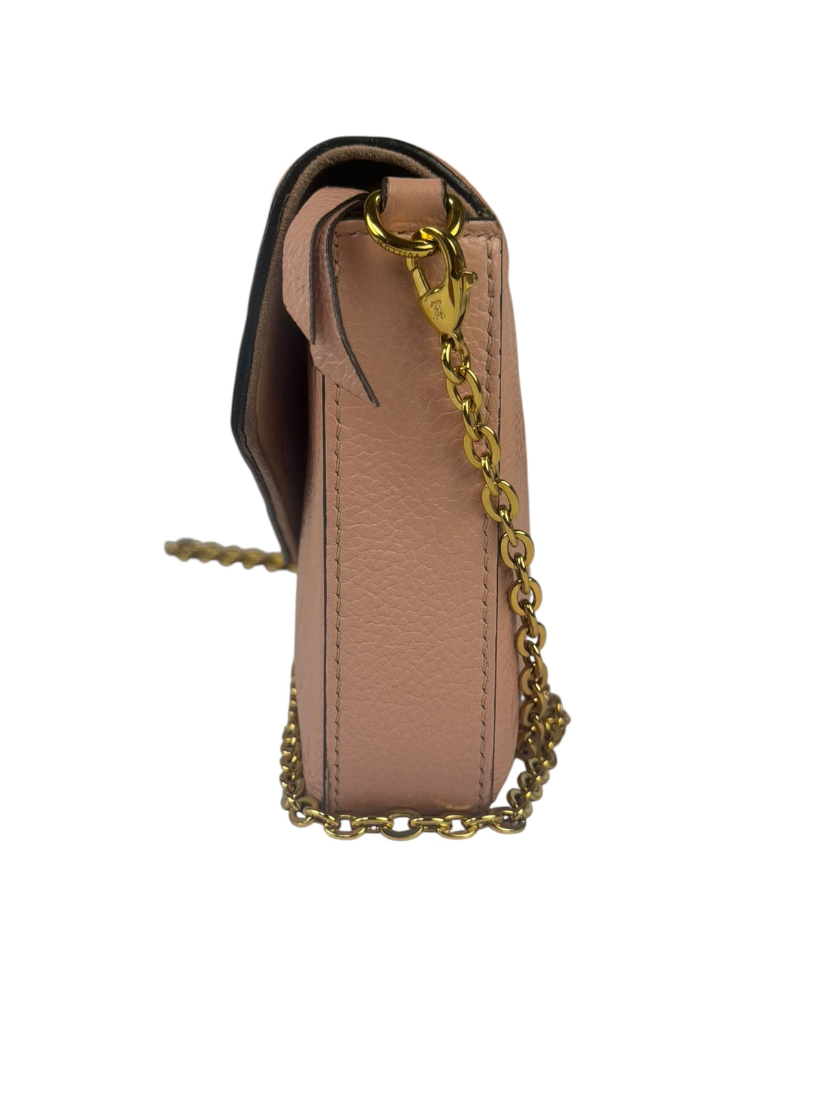 Louis Vuitton Peach Monogram Felicie Wallet On Chain
