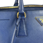 Prada Blue Galleria Saffiano Leather Tote