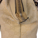 Gucci Yellow Leather GG Abbey Shoulder Bag