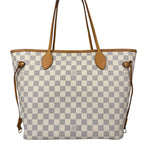 Louis Vuitton Damier Azur Neverfull MM w/ Pouch