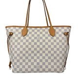 Louis Vuitton Damier Azur Neverfull MM w/ Pouch
