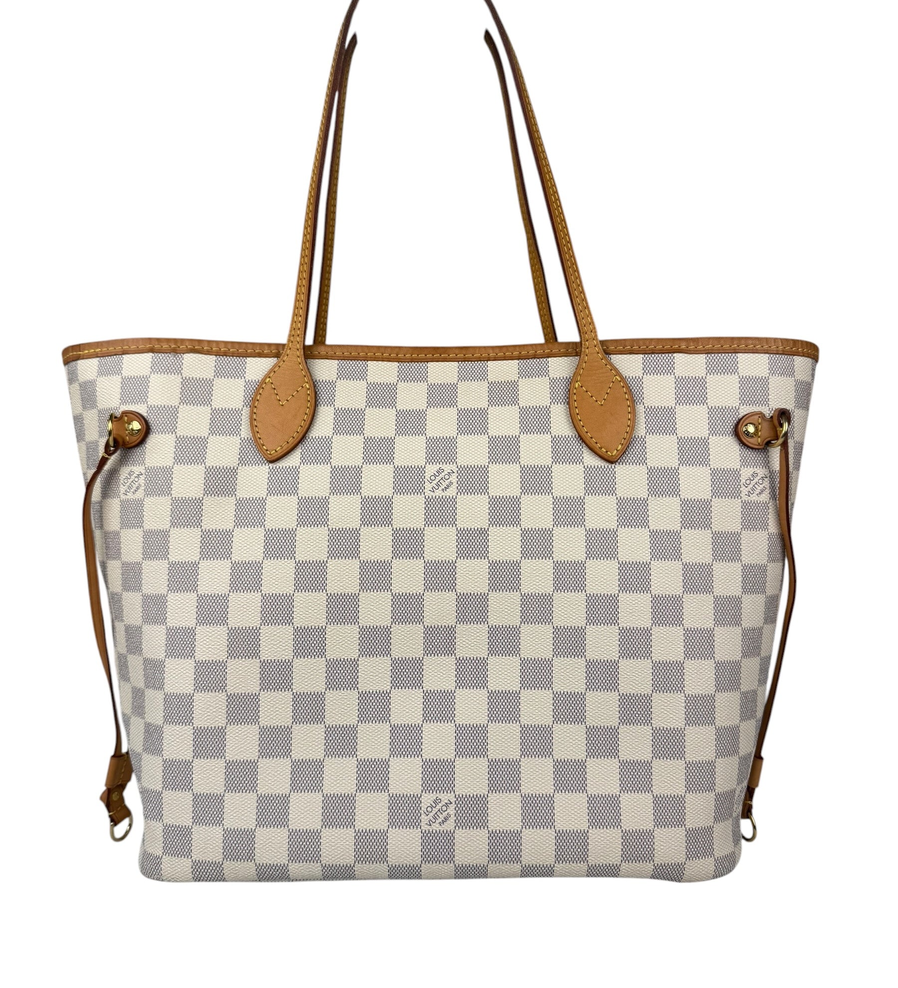 Louis Vuitton Damier Azur Neverfull MM w/ Pouch