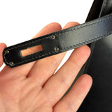 Hermes Kelly 32 Black Box Leather 1991