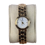Givenchy White Round Dial Gold Plated