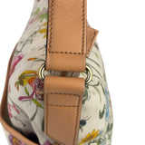 Gucci Vintage Leather/Canvas Blooms Crossbody